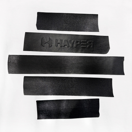 T-SHIRT TAPE NERO SCHIENA HAYPER