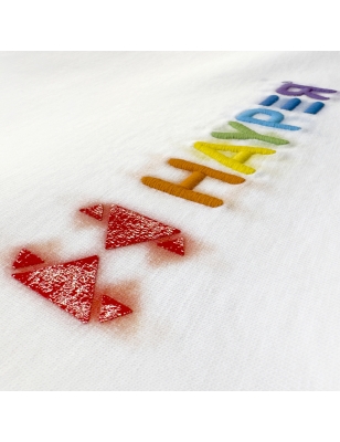 T-SHIRT RICAMO RAINBOW