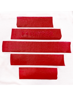 T-SHIRT TAPE ROSSO SCHIENA HAYPER