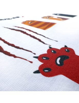 T-SHIRT ZAMPETTE CON GRAFFIO