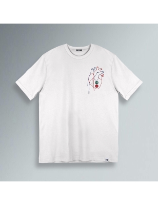 T-SHIRT REGULAR UOMO - CUORE RICAMATO