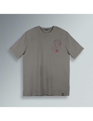 T-SHIRT REGULAR UOMO - CUORE RICAMATO