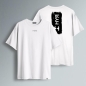 T-SHIRT OVER PENNELLATA NERA