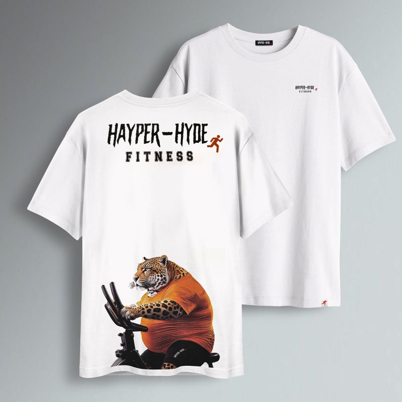 T-SHIRT OVER FIT LEOPARDO FITNESS