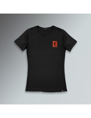 T-SHIRT SLIM DONNA - GATTO NERO CON SWAROVSKI