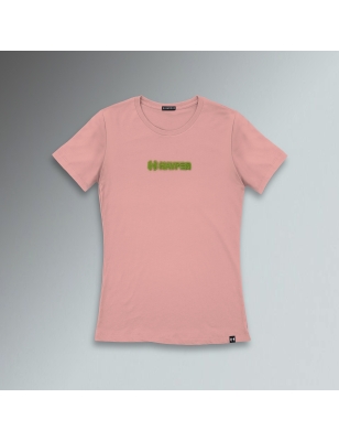 T-SHIRT SLIM DONNA - RICAMO LOGO SFUMATO