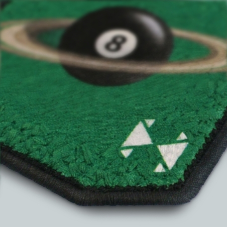 Patch ricamato - PALLA DA BILIARDO VERDE