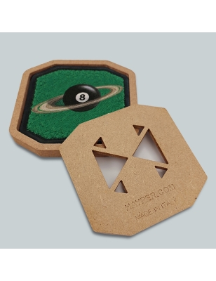 Patch ricamato - PALLA DA BILIARDO VERDE