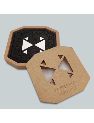 Patch ricamato - SPESSORATO NERO