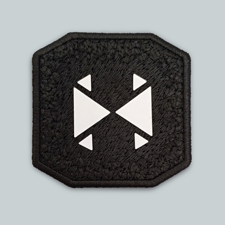 Patch ricamato - SPESSORATO NERO