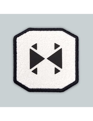 Patch ricamato - SPESSORATO BIANCO