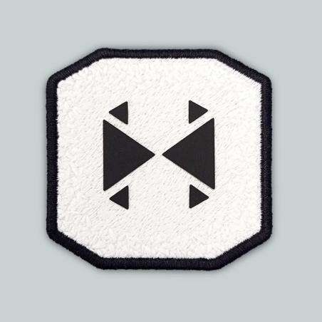 Patch ricamato - SPESSORATO BIANCO