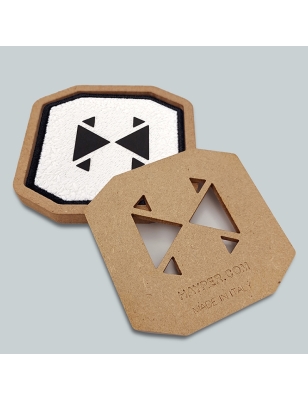 Patch ricamato - SPESSORATO BIANCO