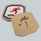 Patch ricamato - OMINO SPESSORATO BIANCO