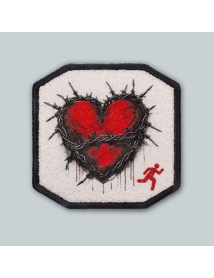 Patch ricamato - CUORE SPINATO