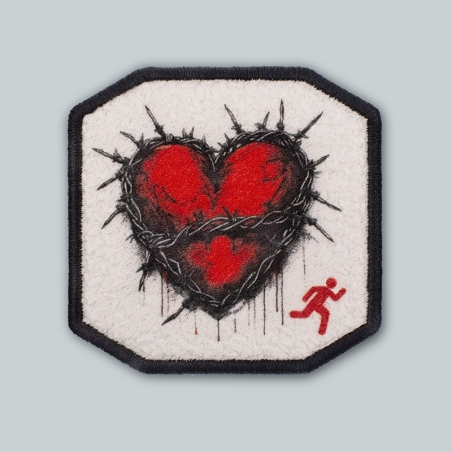 Patch ricamato - CUORE SPINATO