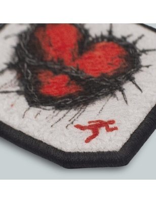 Patch ricamato - CUORE SPINATO