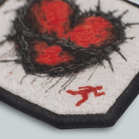 Patch ricamato - CUORE SPINATO