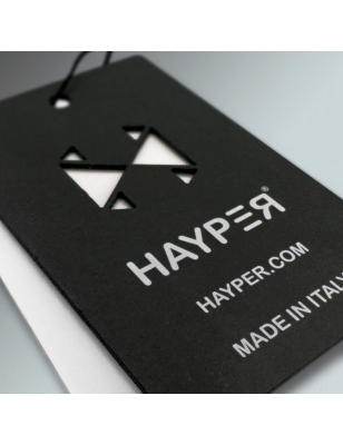 T-SHIRT REGULAR UOMO - TAPE NERO SCHIENA HAYPER
