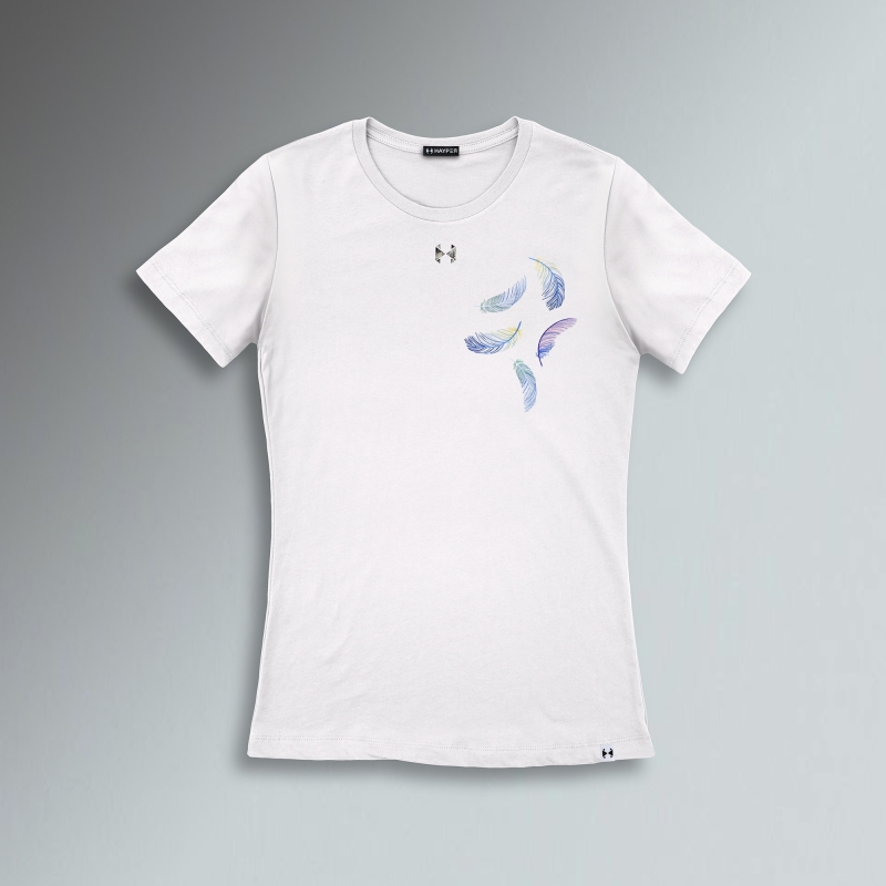 T-SHIRT SLIM DONNA - PIUME