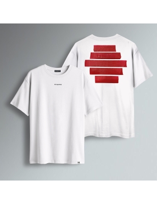 T-SHIRT OVERSIZE - TAPE ROSSO SCHIENA HAYPER