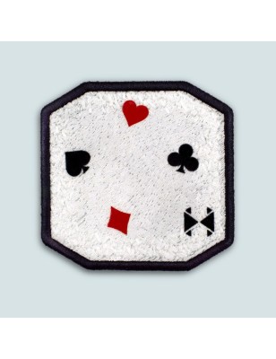 Patch ricamato CUORI QUADRI FIORI PICCHE