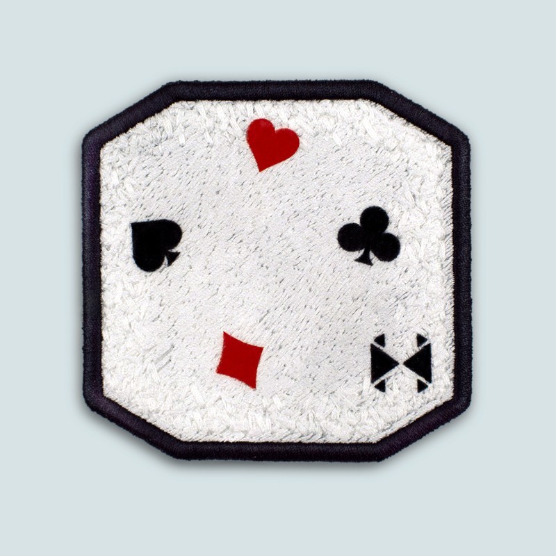 Patch ricamato CUORI QUADRI FIORI PICCHE