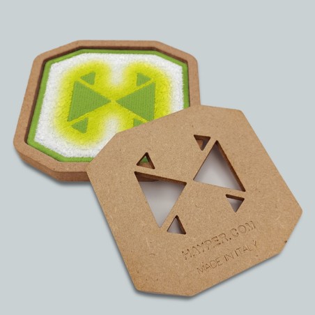 Patch ricamato HAYPER VERDE SFUMATO