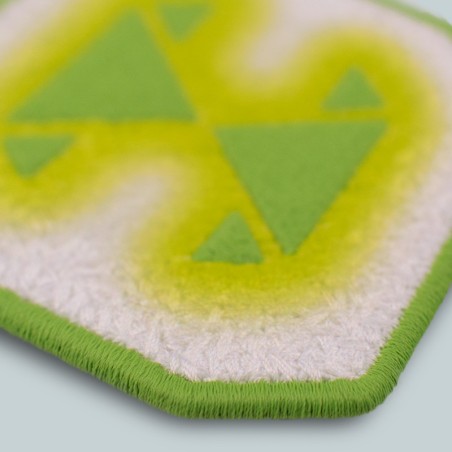 Patch ricamato - HAYPER VERDE SFUMATO