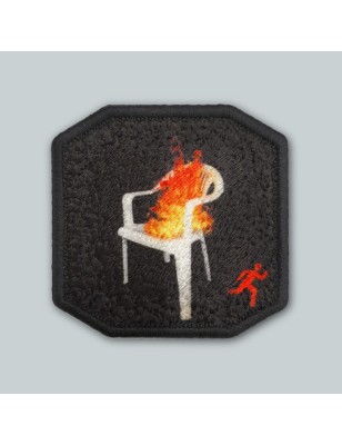 Patch ricamato SEDIA INFUOCATA