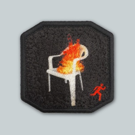 Patch ricamato SEDIA INFUOCATA