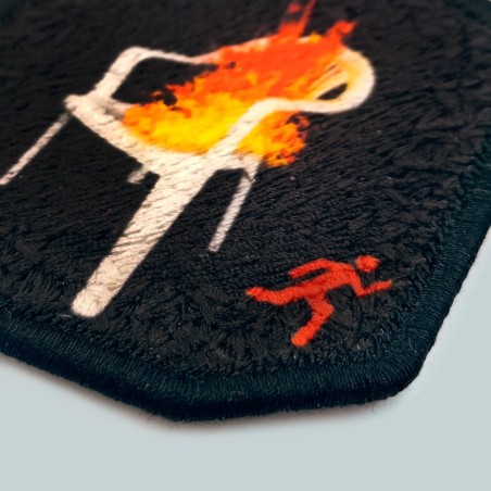 Patch ricamato - SEDIA INFUOCATA