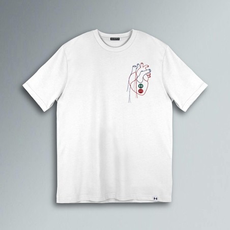 T-SHIRT CUORE RICAMATO