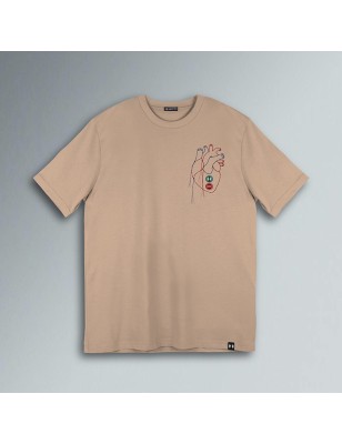 T-SHIRT CUORE RICAMATO