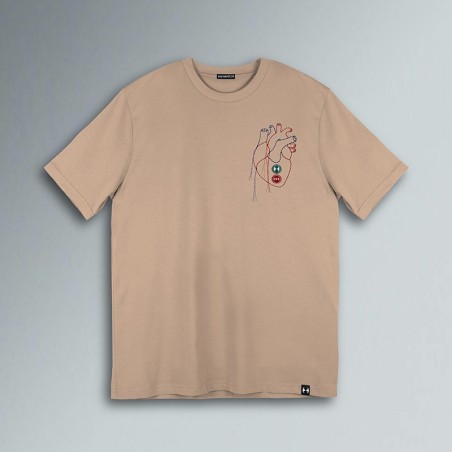 T-SHIRT CUORE RICAMATO
