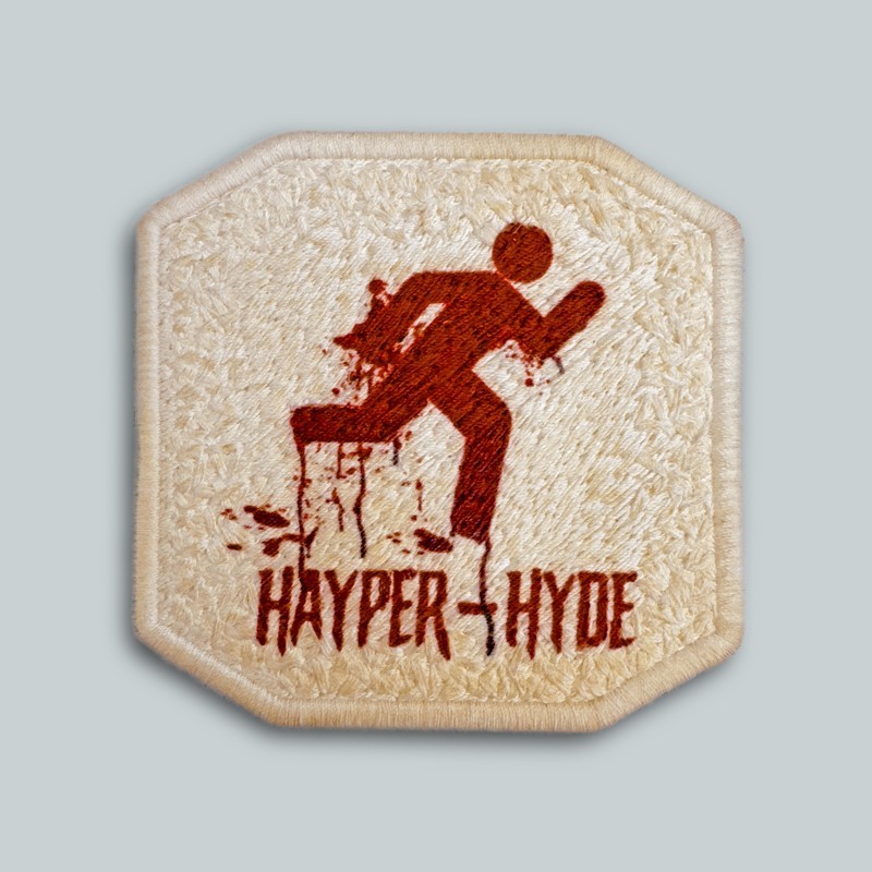 Patch ricamato HYDE INSANGUINATO BIANCO VINTAGE