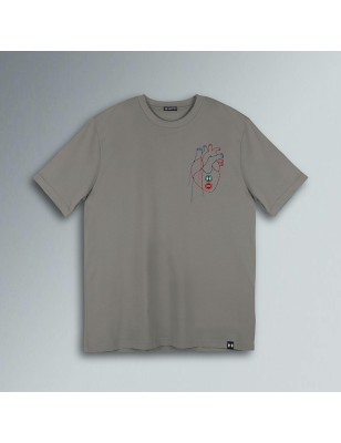 T-SHIRT CUORE RICAMATO