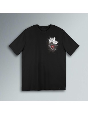 T-SHIRT PENNELATA GRUNGE