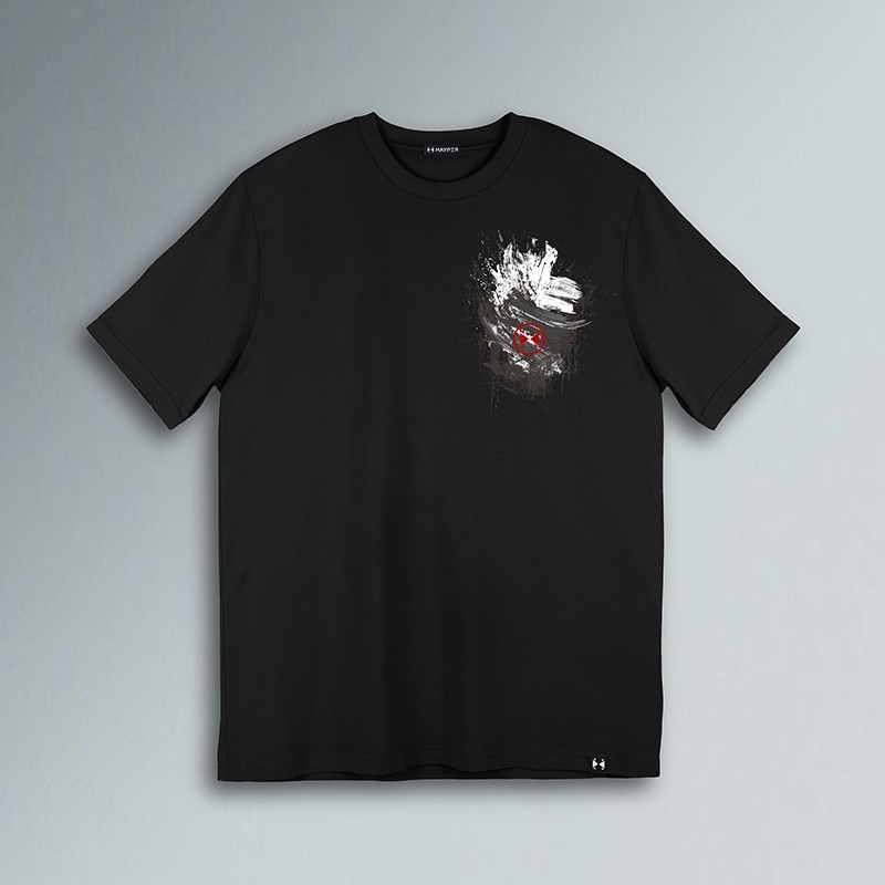 T-SHIRT PENNELATA GRUNGE