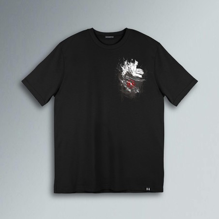 T-SHIRT PENNELATA GRUNGE