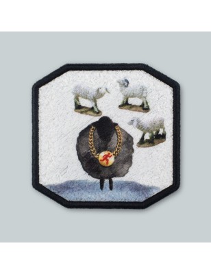 Patch ricamato PECORA NERA