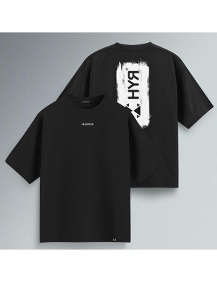 T-SHIRT OVER PENNELLATA NERA