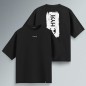 T-SHIRT OVER PENNELLATA NERA