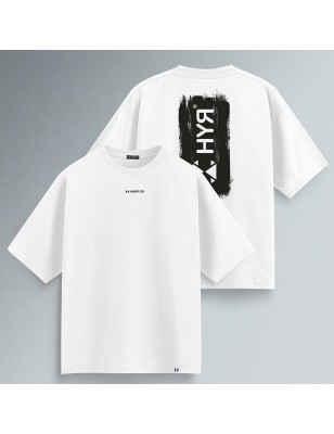 T-SHIRT OVER PENNELLATA NERA