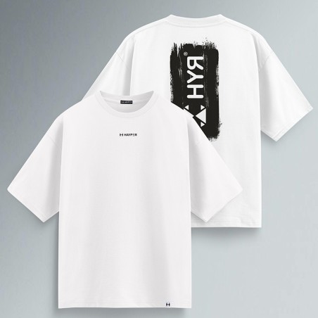 T-SHIRT OVER PENNELLATA NERA
