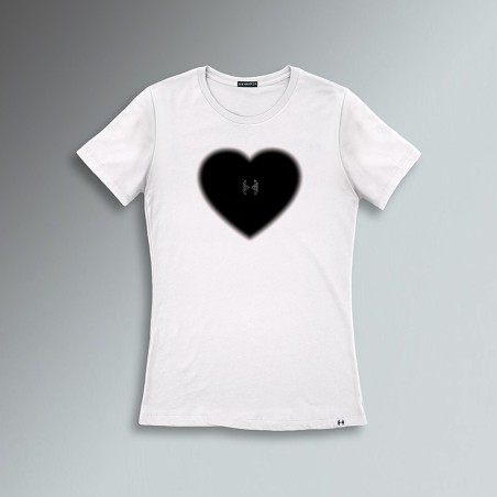 T-SHIRT SLIM CUORE SFUMATO