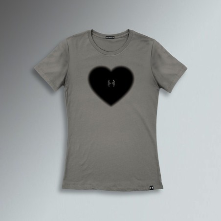T-SHIRT SLIM CUORE SFUMATO