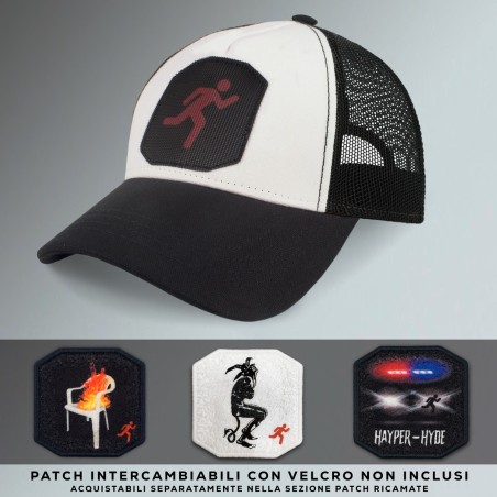 CAPPELLO TRUCKER BLACK-WHITE Hayper-Hyde