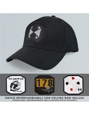 CAPPELLO BASEBALL NERO WASHED HAYPER
