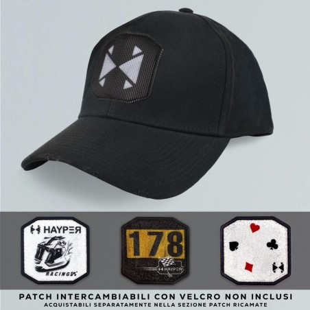 CAPPELLO BASEBALL NERO WASHED HAYPER